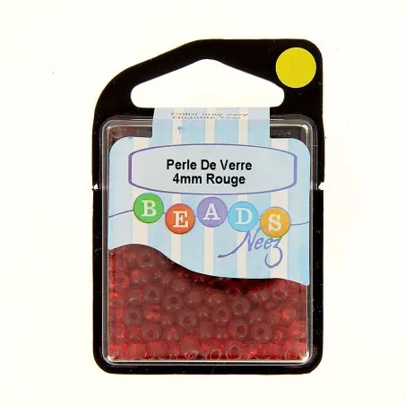 Perle de verre col.rouge 7 gr