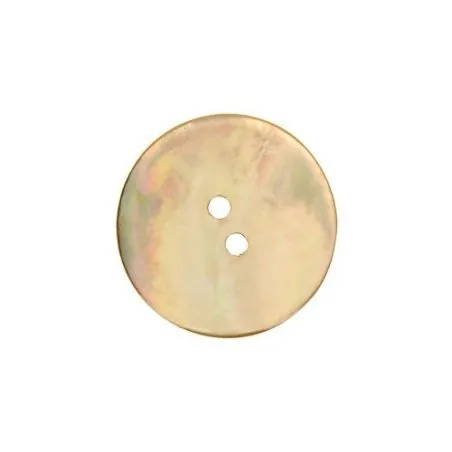 Bouton : 2 Trous : 34 mm : Nacre : x10