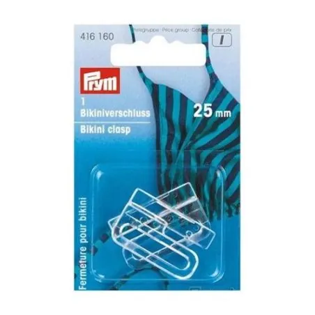 Attache pour bikini : 25 mm : Plastique : Transparent