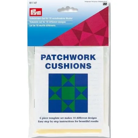 Gabarit : Couverture, Coussin : "Patchwork" : x6