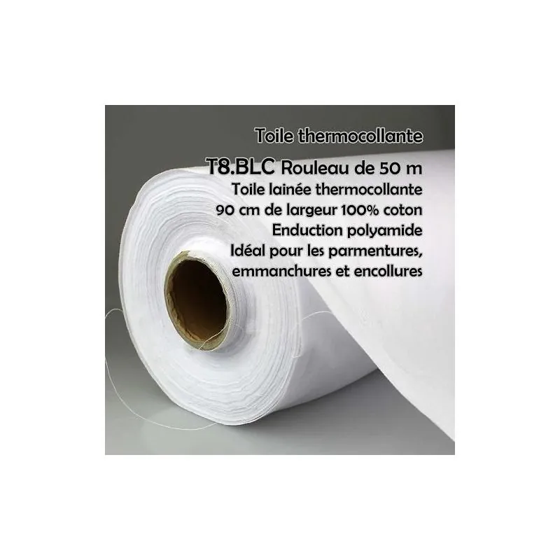 Ourlet thermocollant, 38 mm x 3 m, blanc