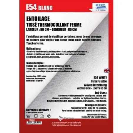 Rouleau Thermocollant 25 m thermocollante ourlets 20 mm 100% pol -  TEXIRON931.40