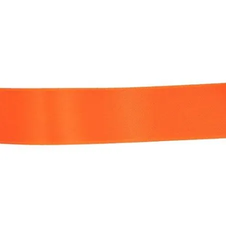 Disquette 25 m Ruban orange satin 6,5 mm