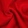 Tissu velours polyester rouge vif