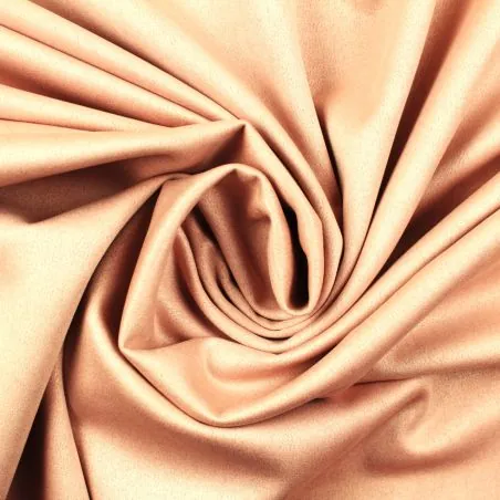 Tissu suédine uni de couleur rose poudrée