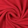 Tissu coton double gaze uni rouge écarlate