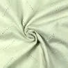 Tissu broderie anglaise blanc imprimé géométrique