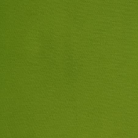 Tissu popeline de coton uni de couleur vert anis