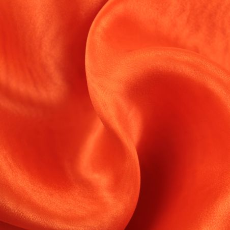 Tissu voile organza iridescent orange