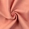 Tissu voile de coton uni rose dragée