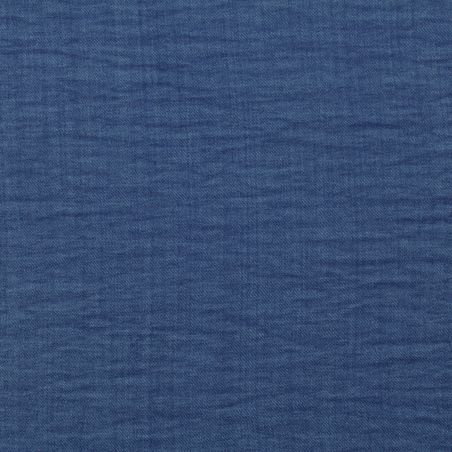 Tissus polyester uni bleu marine