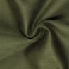 Tissu suédine uni de couleur vert olive