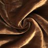 Tissu velours viscose et soie de couleur marron iridescent