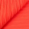 Tissu plissé uni corail