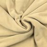 Tissu jersey uni crêpe beige