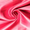 Tissus satin polyester rose perle