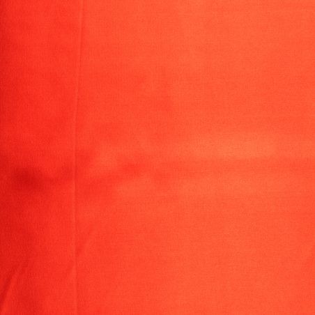 Tissus satin polyester orange perlé