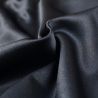 Tissu en satin lourd crêpe bleu nuit uni